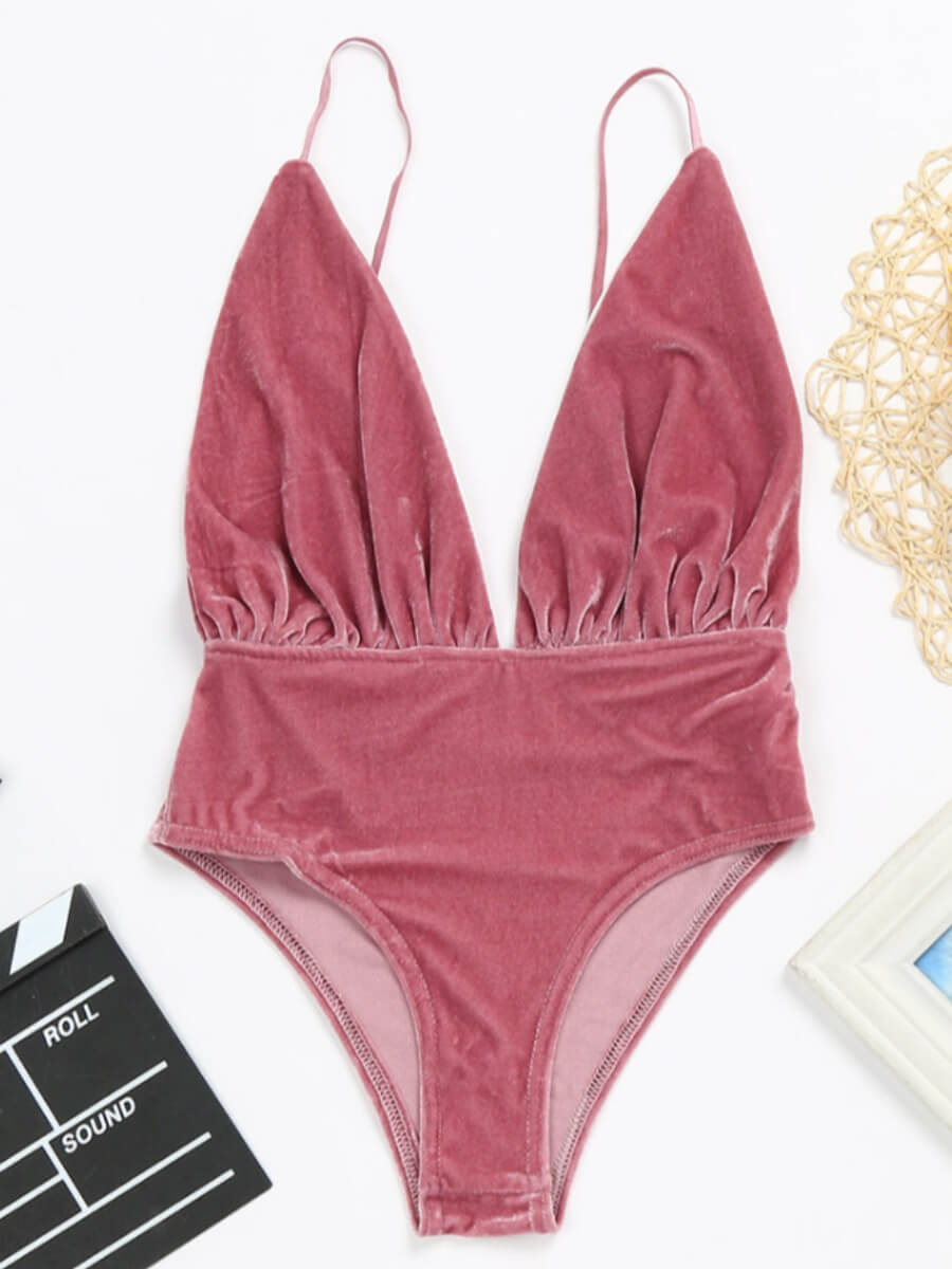 

Lovely Home Style Spaghetti Strap Pink Sleepwear