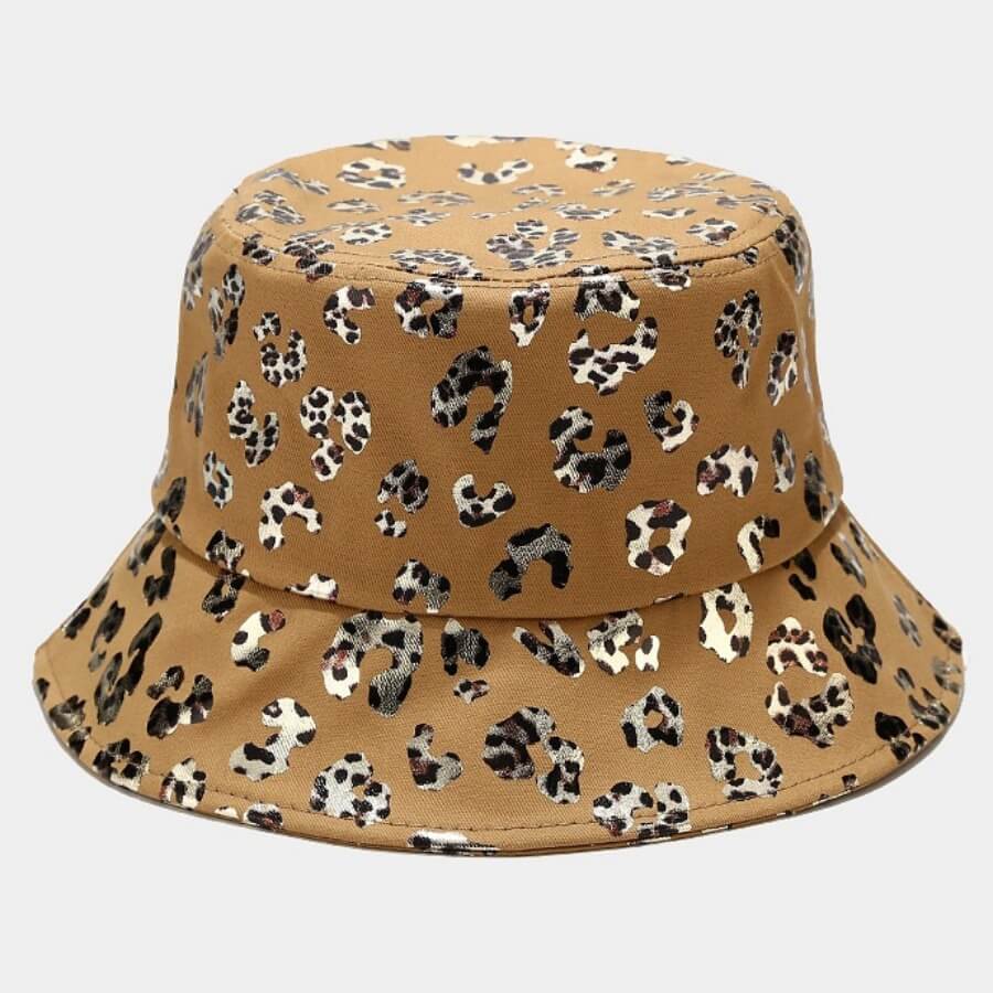 

Lovely Casual Leopard Print Patchwork Khaki Hat