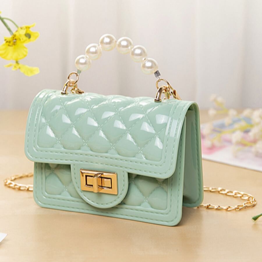 

LW Trendy Chain Strap Green Crossbody Bags