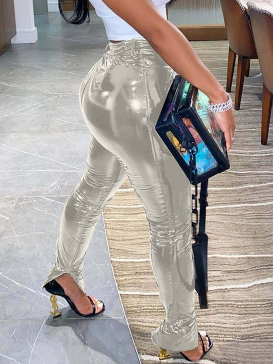 

Lovely Stylish Heap Skinny Silver Pants