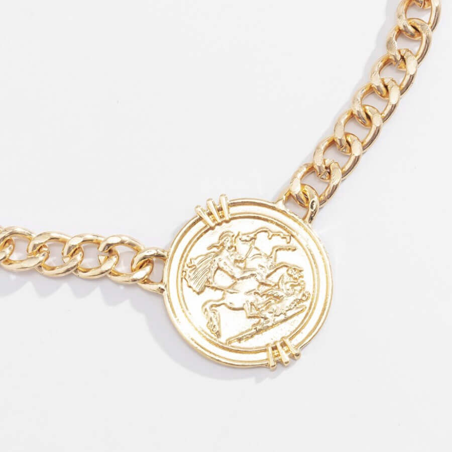 

Lovely Chic Coin Gold Necklace