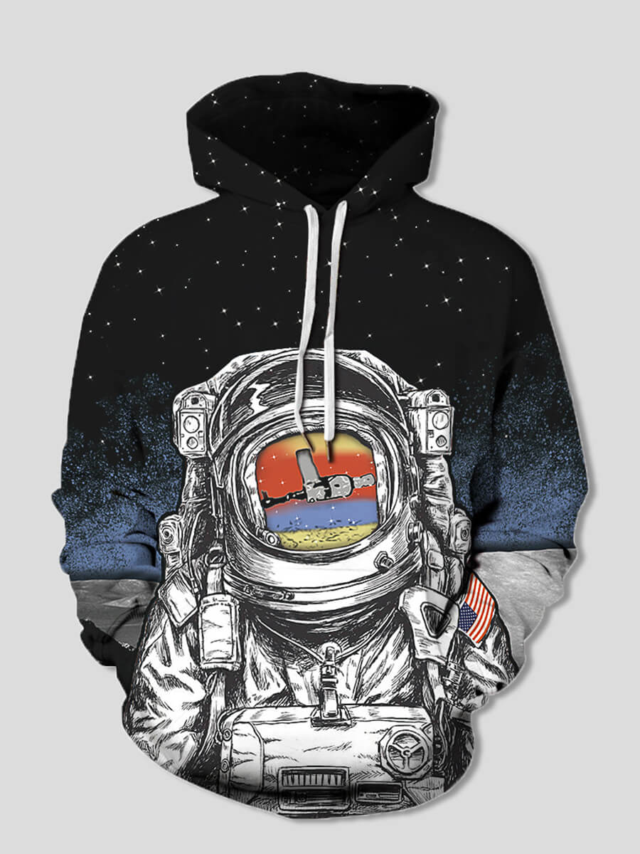 

Lovely Street Graffiti Letter Print Patchwork Black Boy Hoodie