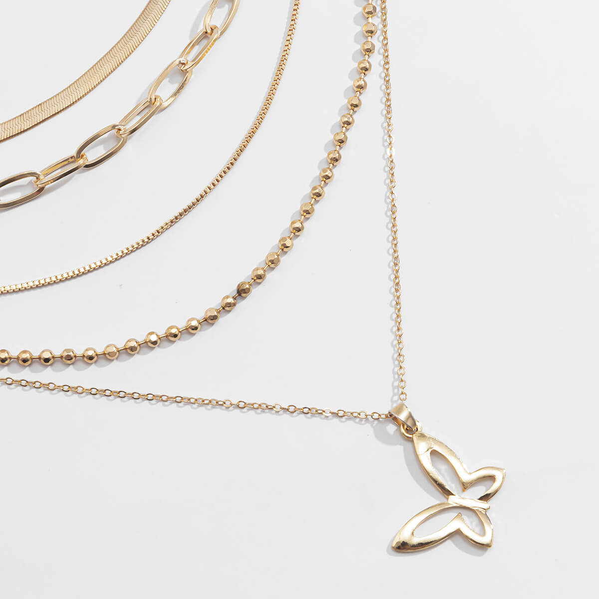 

Lovely Stylish Butterfly Gold Necklace