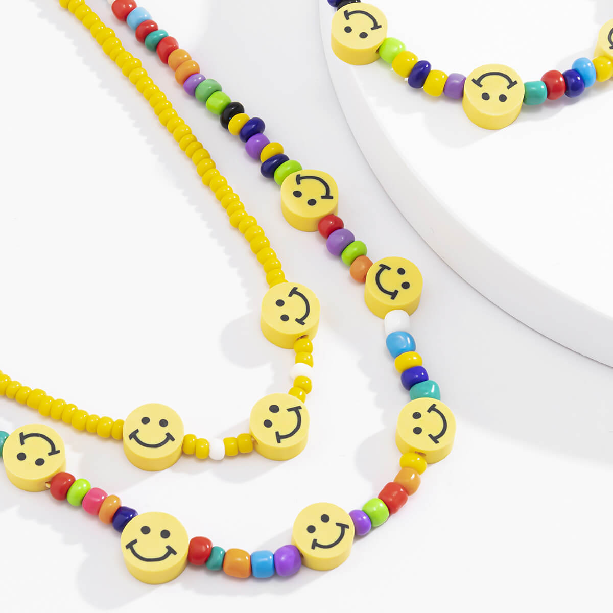 

Lovely Sweet Smiley Multicolor Necklace(With Bracelet, Multi