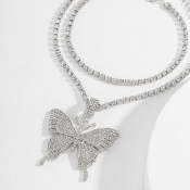 Lovely Stylish Butterfly Silver Bracelet