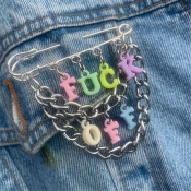 LW Street Letter Multicolor Waist Chain