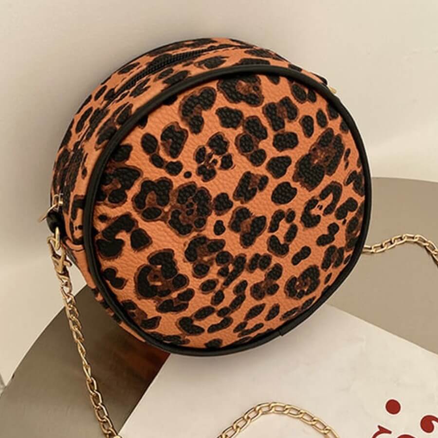 

LW Faux Leather Leopard Print Crossbody Bag