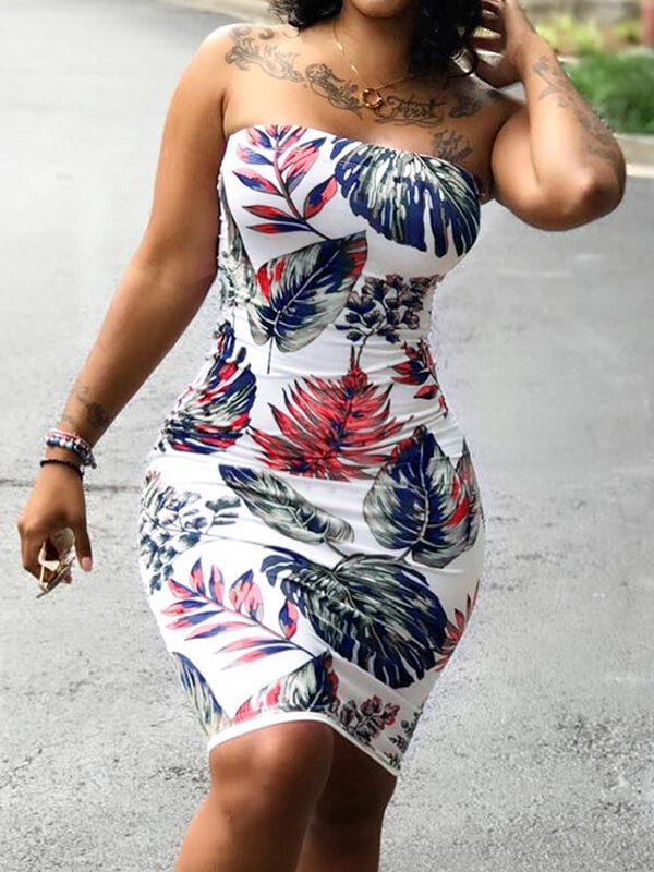 

Lovely Sexy Off The Shoulder Multicolor Mini Dress, Multi