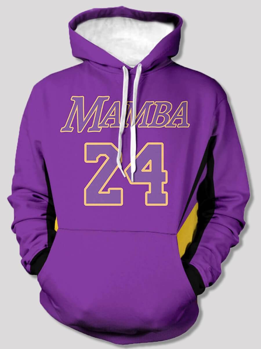 

Lovely Sportswear Hooded Collar Letter Print Purple Boy Hoodie