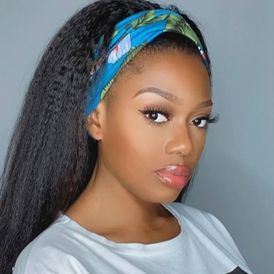 

Lovely Stylish Print Patchwork Blue Headband