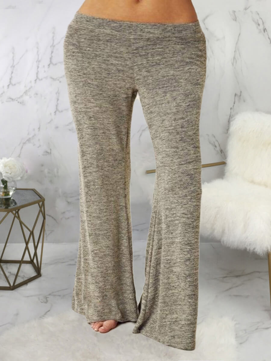 

Lovely Casual Low Waist Elastic Loose Dark Grey Plus Size Pants