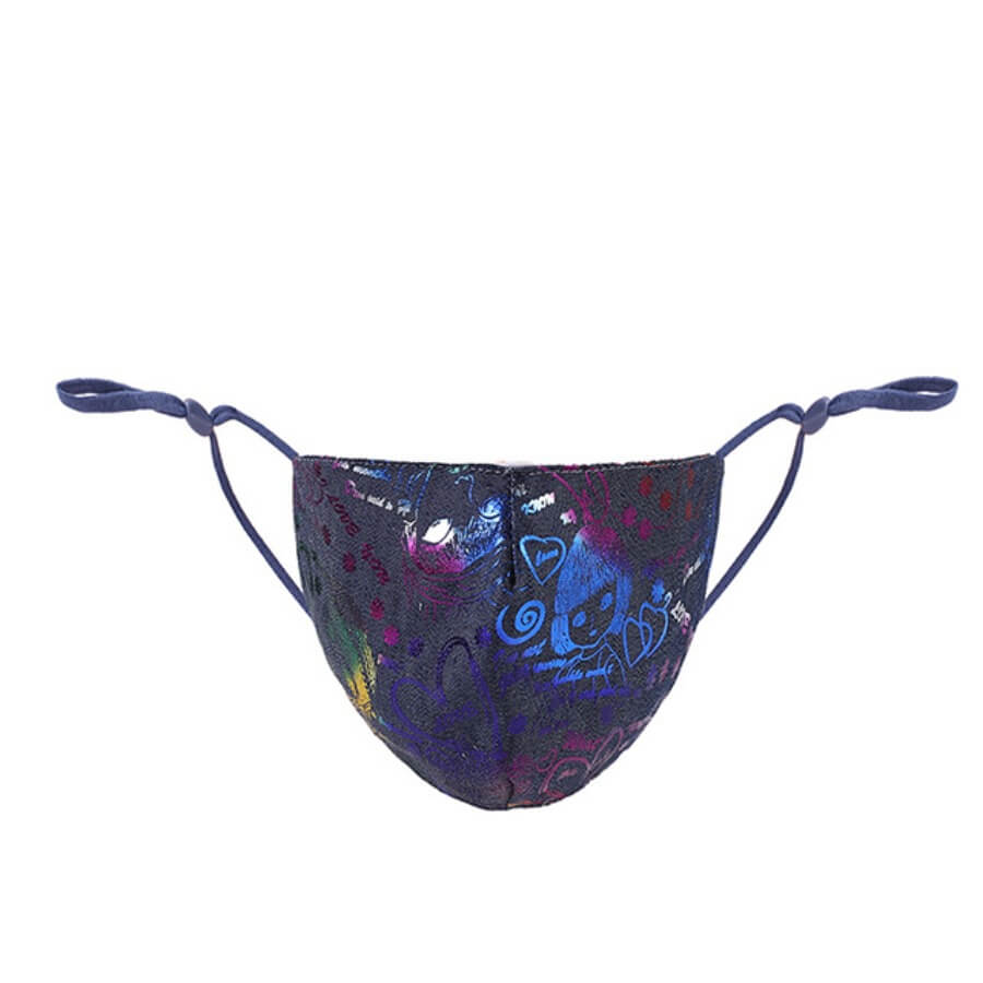 

Lovely Casual Print Blue Face Mask