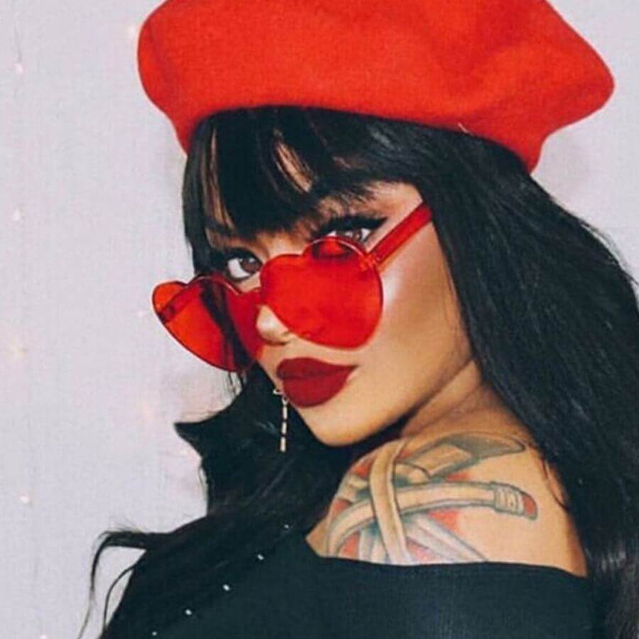 

Lovely Chic Asymmetrical Red Sunglasses