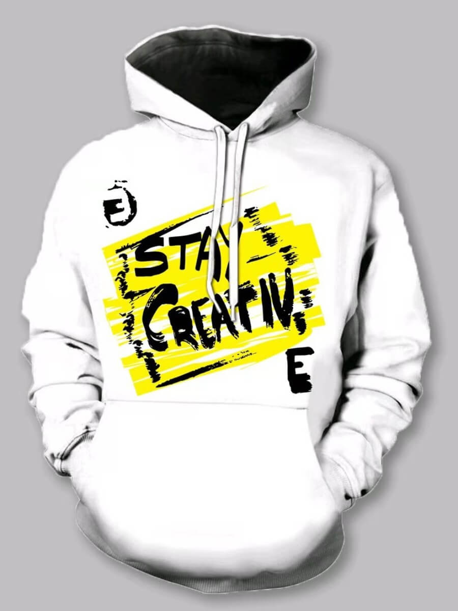 

Lovely Casual Hooded Collar Letter Print White Boy Hoodie