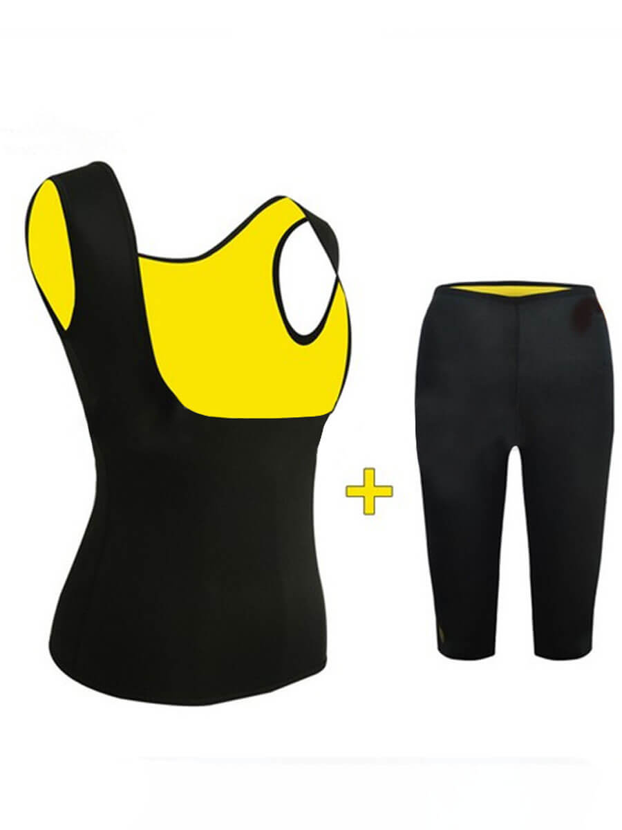 

Lovely Casual U Neck Patchwork Black Waist Trainer