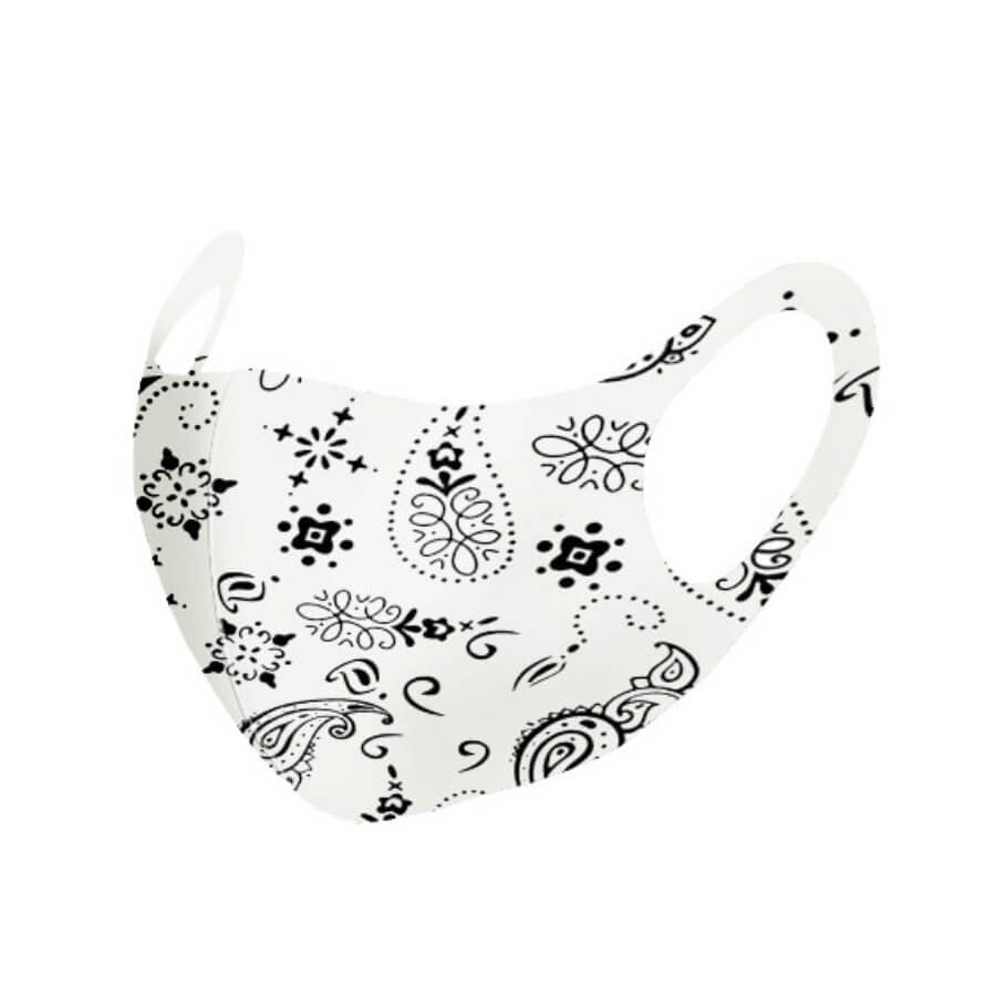 

Lovely Casual Floral Print White Face Mask