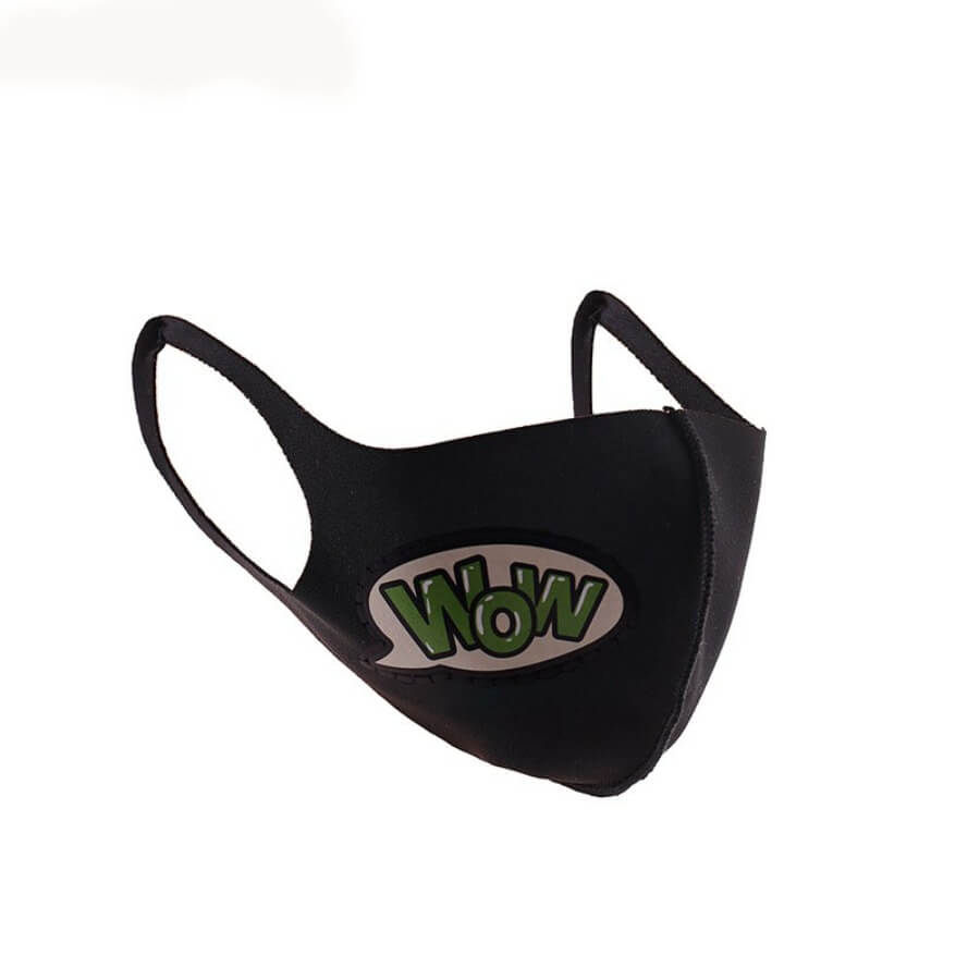 

Lovely Casual Letter Print Black Face Mask