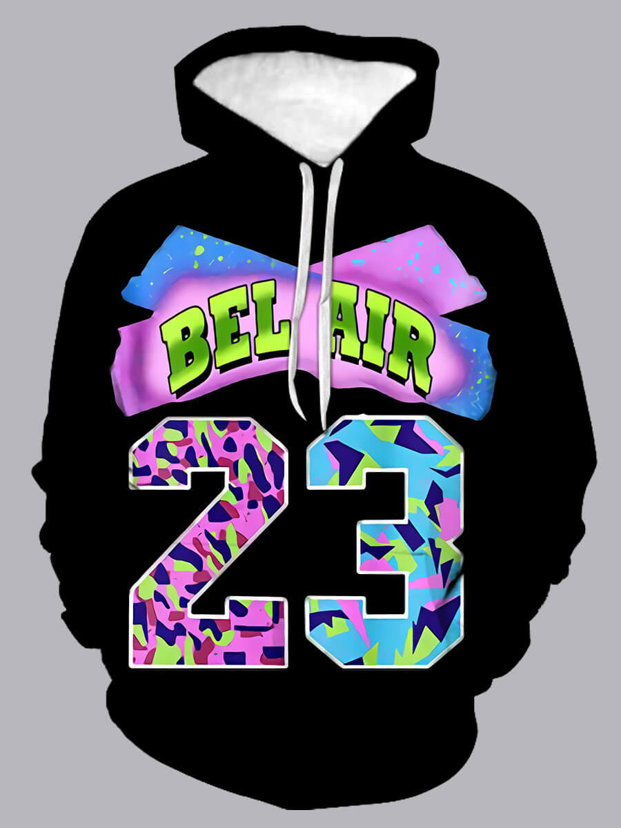 

Lovely Casual Hooded Collar Print Drawstring Black Men Hoodie