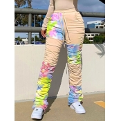 Lovely Paisley Tie-dye Casual Tie-dye Drawstring F