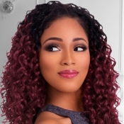 Lovely Chic Gradient Wine Red Wig