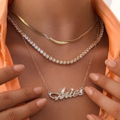 Lovely Chic Letter Gold Multilayer Necklace