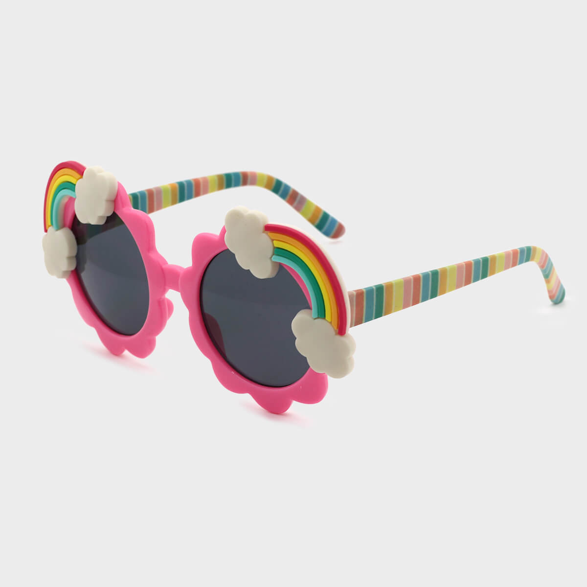 

Lovely Sweet Rainbow Patchwork Multicolor Sunglasses