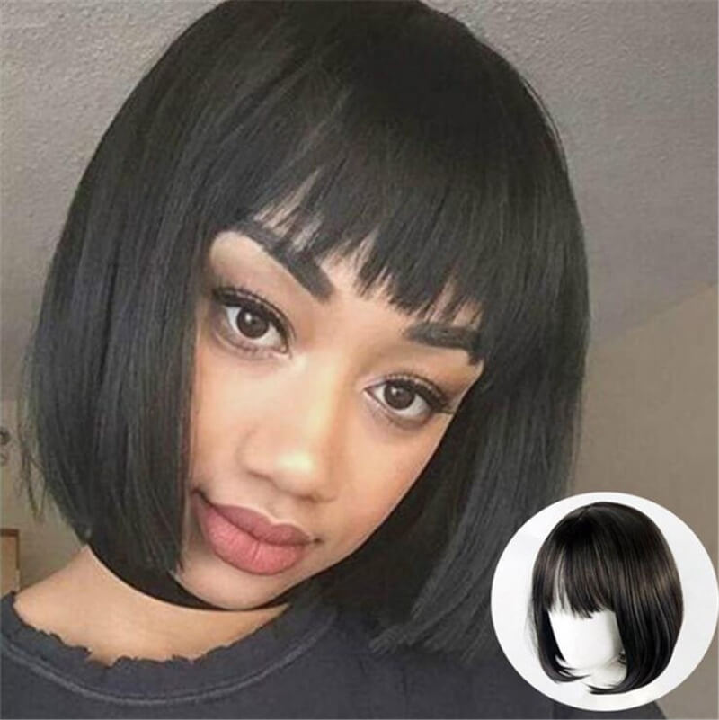 

Lovely Casual Short Straight Black Wig