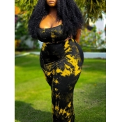 LW Plus Size Cami Tie Dye Dress