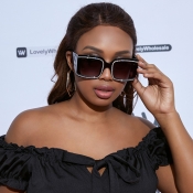 Lovely Casual Patchwork Black Sunglasses