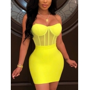 LW SXY Metal Accessories Decoration Yellow Two Pie