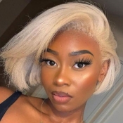 Lovely Casual Bob High-temperature Resistance Gold