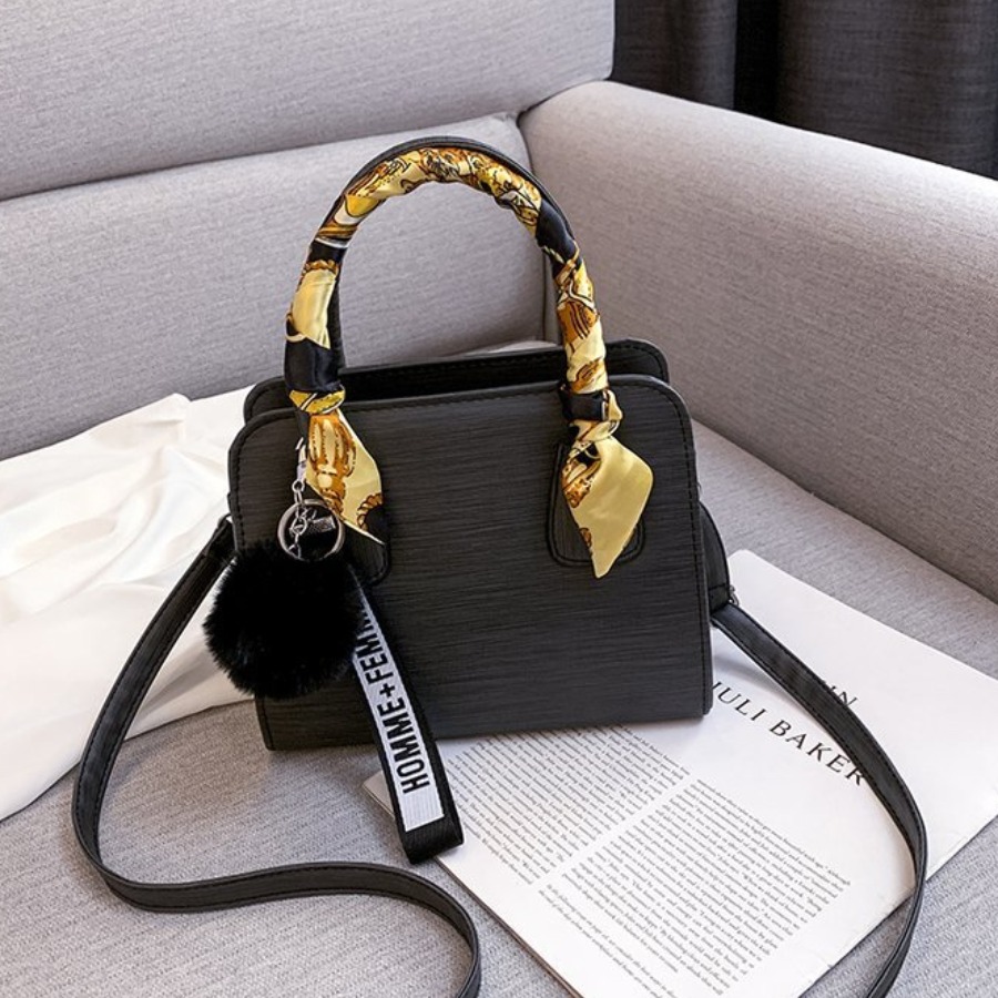 

Lovely Casual Bandage Design Black Crossbody Bag