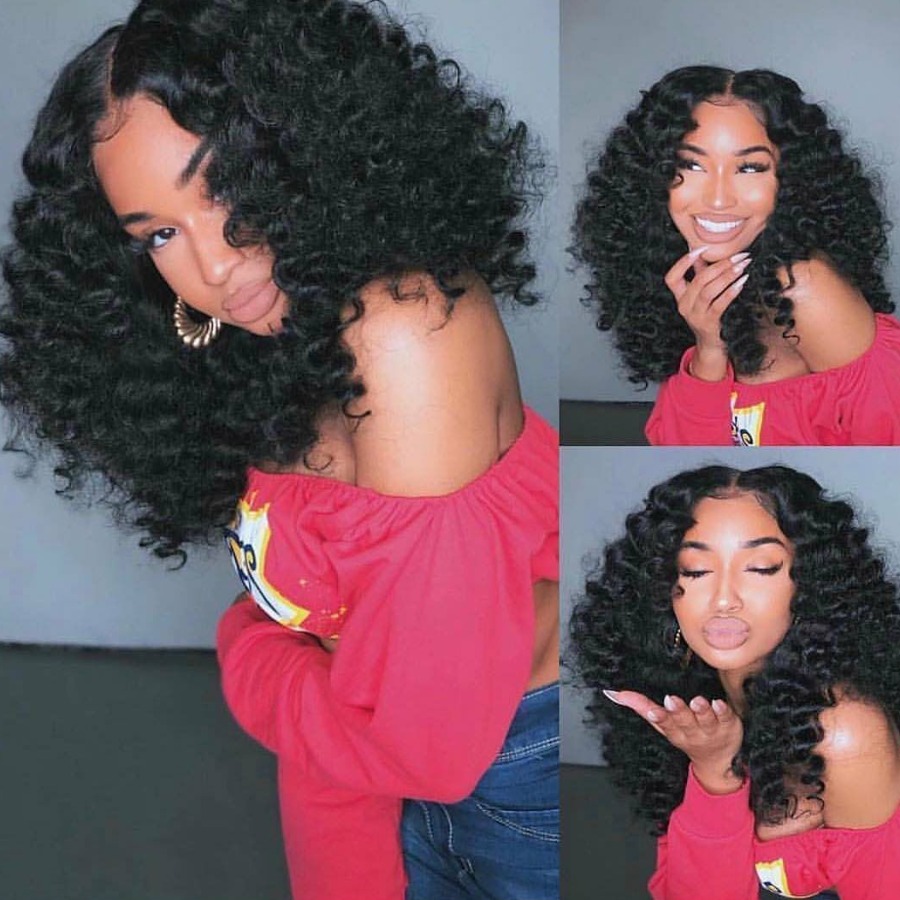 

Lovely Sweet Curly Black Wig