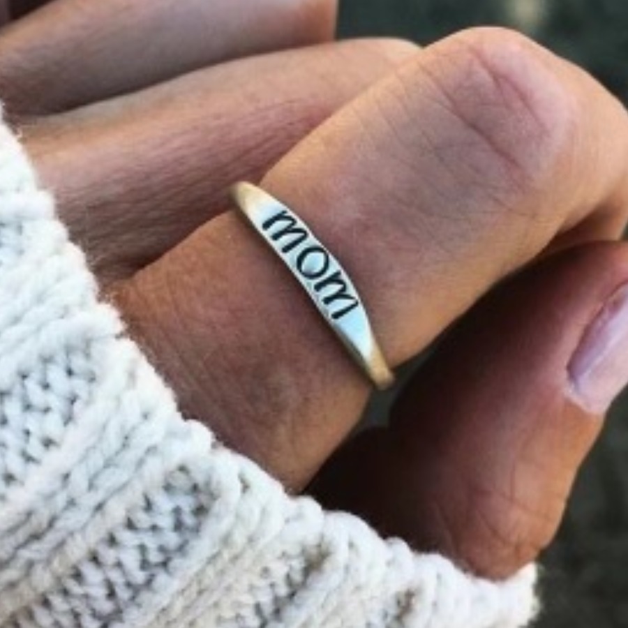 

Lovely Casual Letter Silver Ring