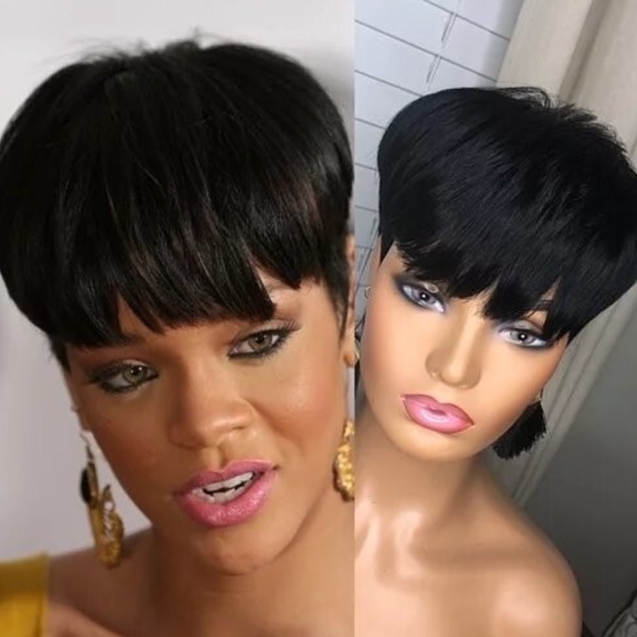 

Lovely Casual High-temperature Resistance Black Wig