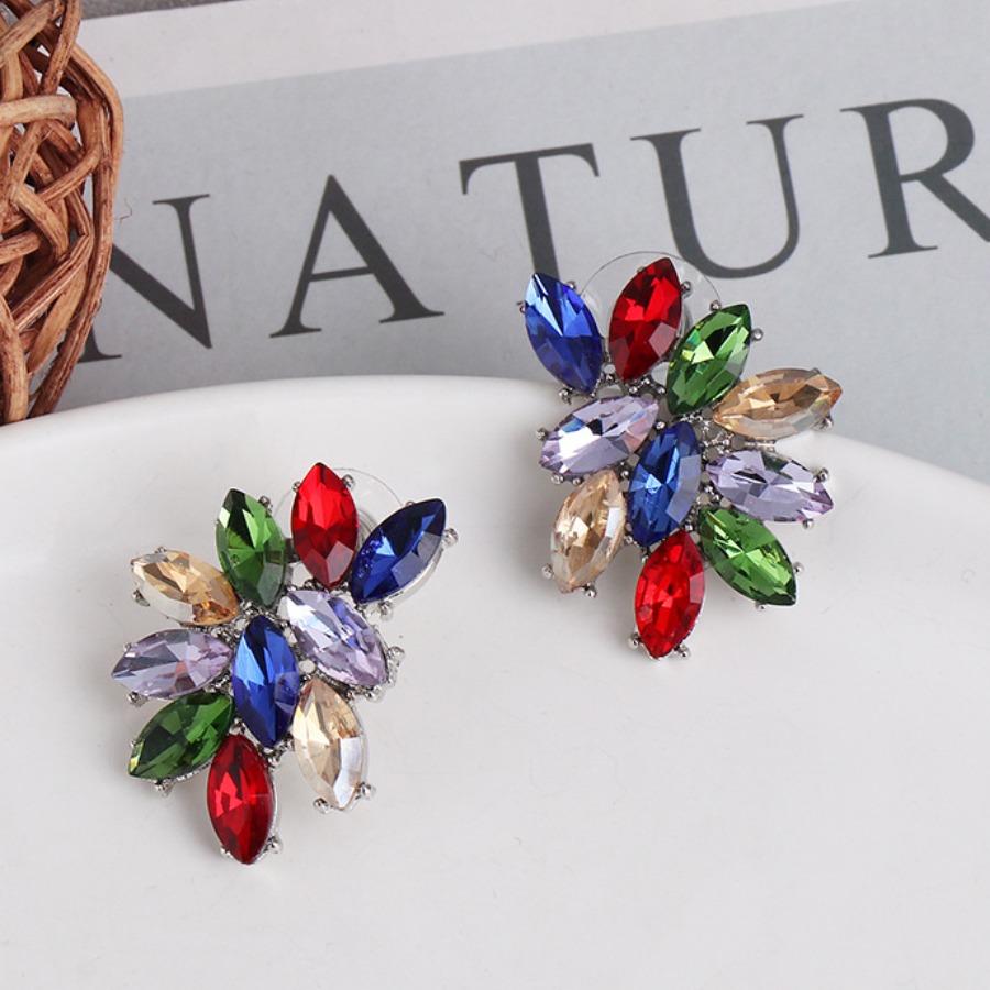 

Lovely Casual Patchwork Multicolor Earring, Multi