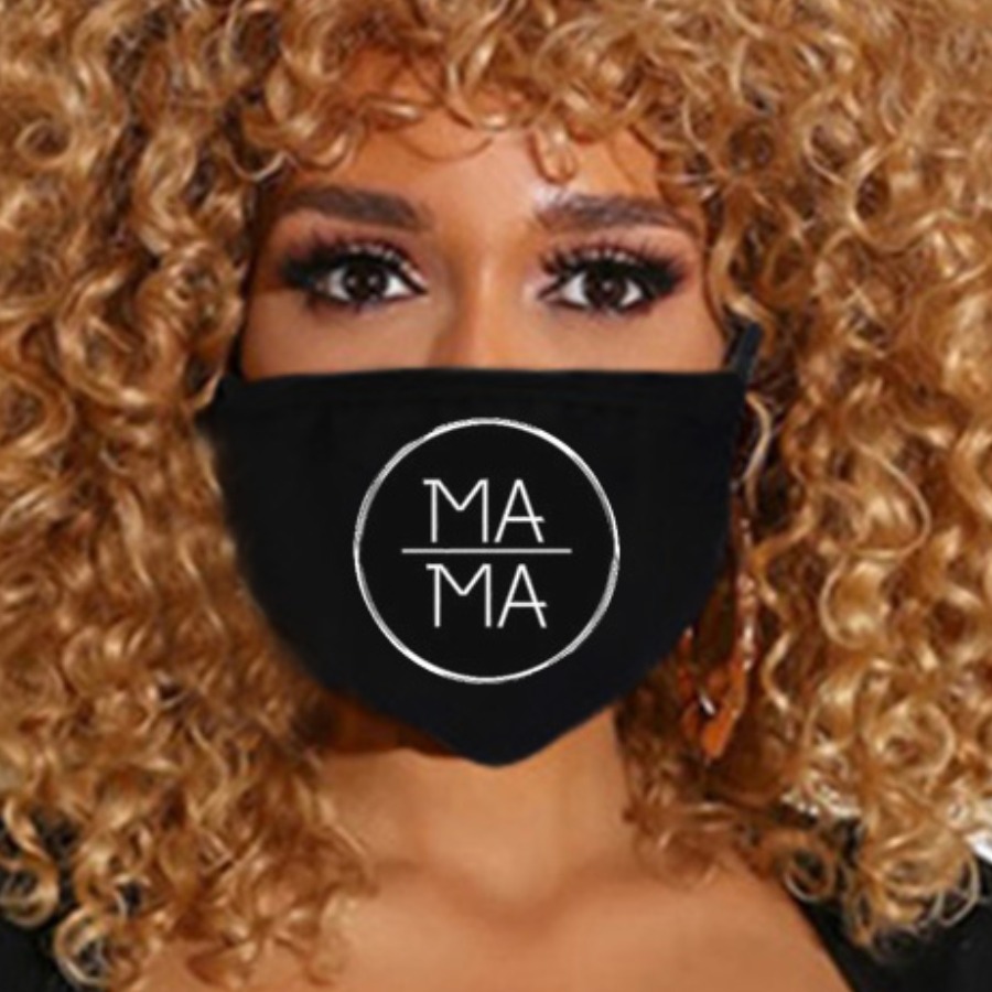 

Lovely Casual Letter Print Pitch-black Face Mask