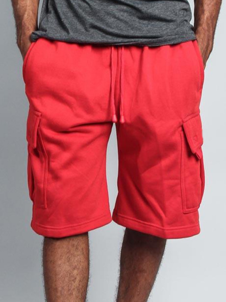 

Lovely Men Dawstring Side Pocket Red Shorts