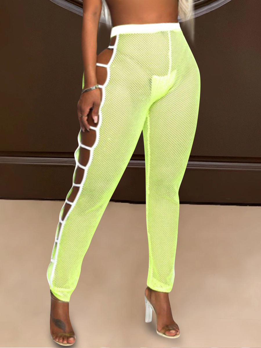 

Lovely Boho See-through Hollow-out Green Bikini Bottoms