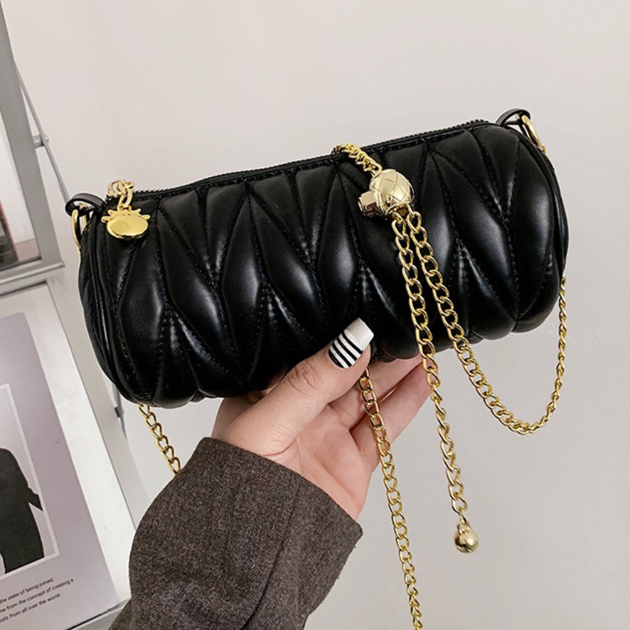 

Lovely Casual Chain Strap Black Crossbody Bags