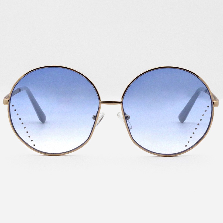 

Lovely Casual Circular Frame Blue Sunglasses