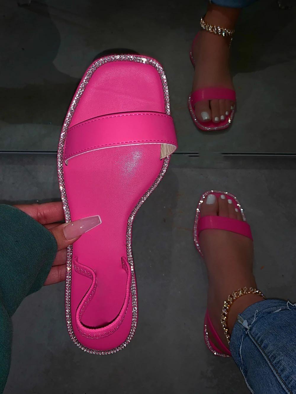 

LW Casual Sling-back Rose Red Sandals
