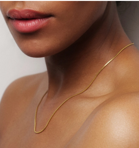 

Lovely Casual Water Wave Gold Necklace