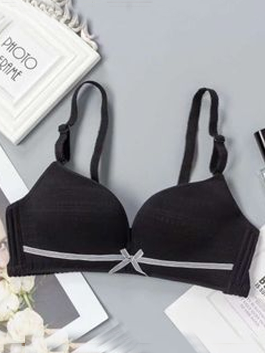 

Lovely Sexy Bow-tie Decoration Black Bra