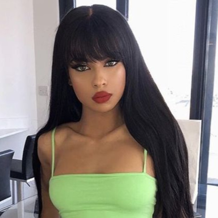

Lovely Street High-temperature Resistance Black Wig