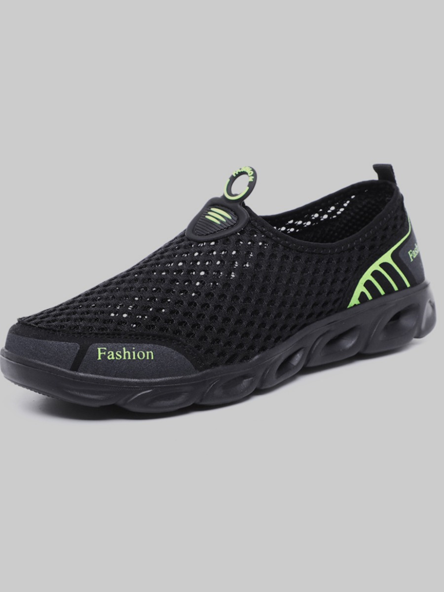 

Lovely Men Sporty Hollow-out Black Sneakers