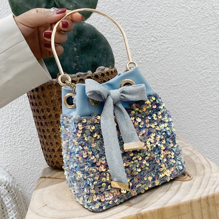 

Lovely Casual Bandage Design Blue Tote Bag