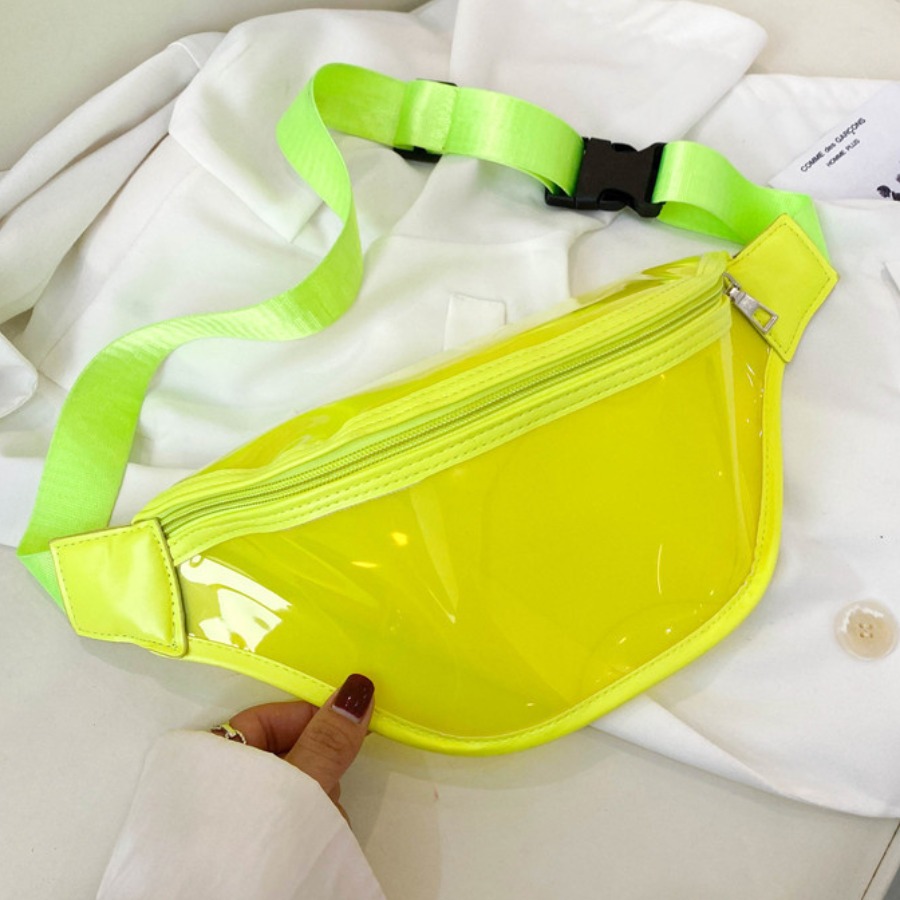 

Lovely Street See-through Green Bum Bags