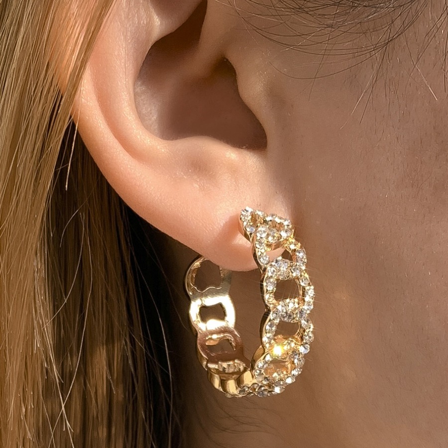 

LW Casual Hollow-out Gold Earring