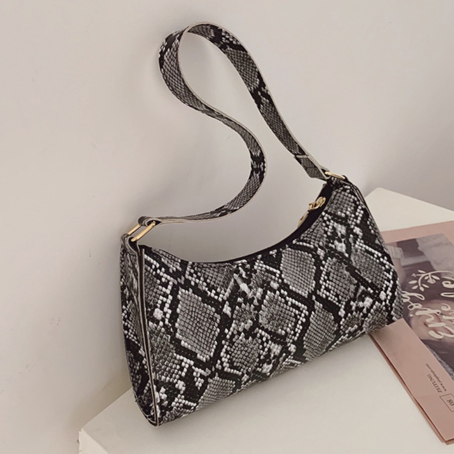 

LW Casual Animal Print Grey Shoulder Bag